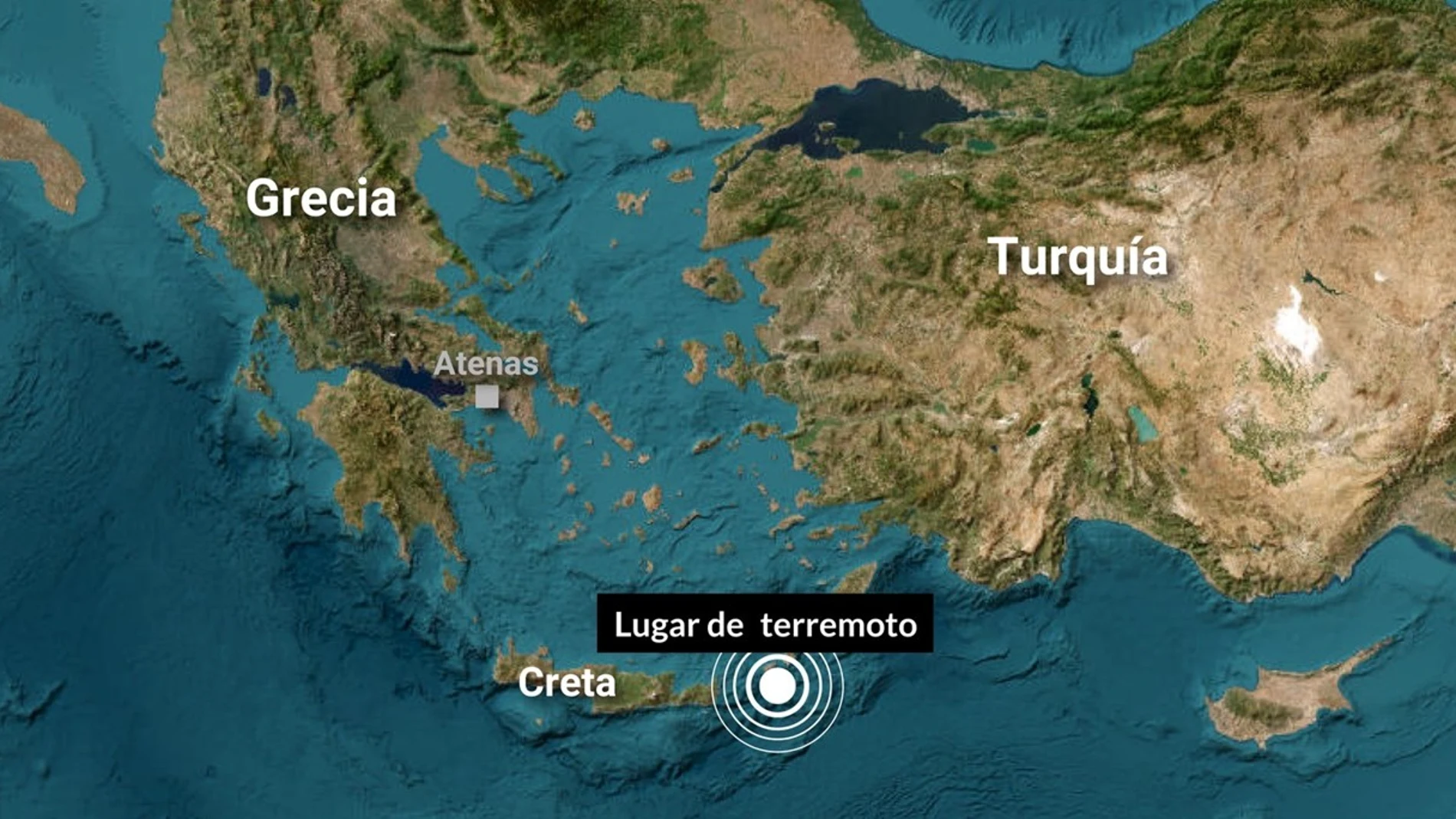 Mapa con los lugares afectados por el terremoto de magnitud 6 Mapa con los lugares afectados por el terremoto de magnitud 6