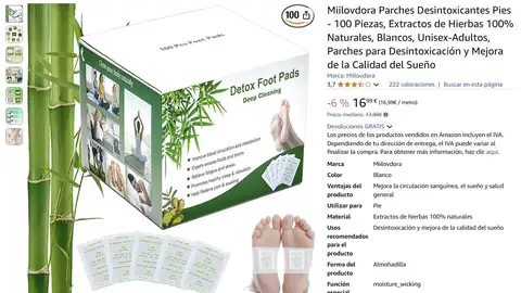 Parches detoxificantes para los pies Parches detoxificantes para los pies