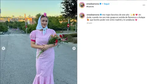 Eme de Amores vestida de chulapa Eme de Amores vestida de chulapa