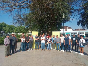 Concentración de agricultores malagueños