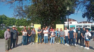 Concentración de agricultores malagueños
