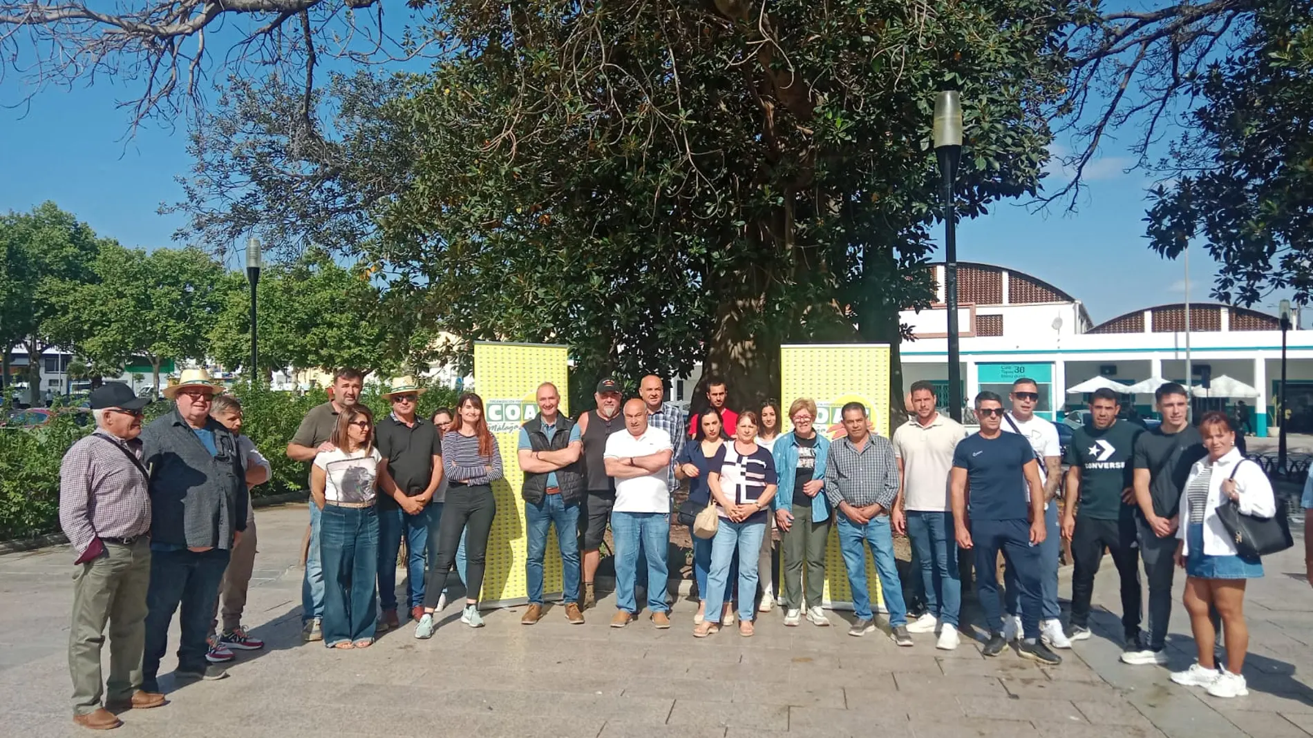 Concentración de agricultores malagueños Concentración de agricultores malagueños