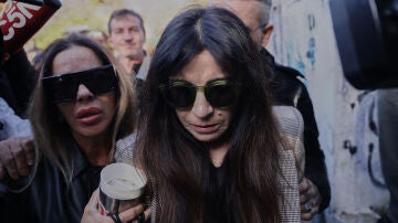 La hija de Diego Maradona, Gianinna Maradona, a su llegada a los juzgados de San Isidro