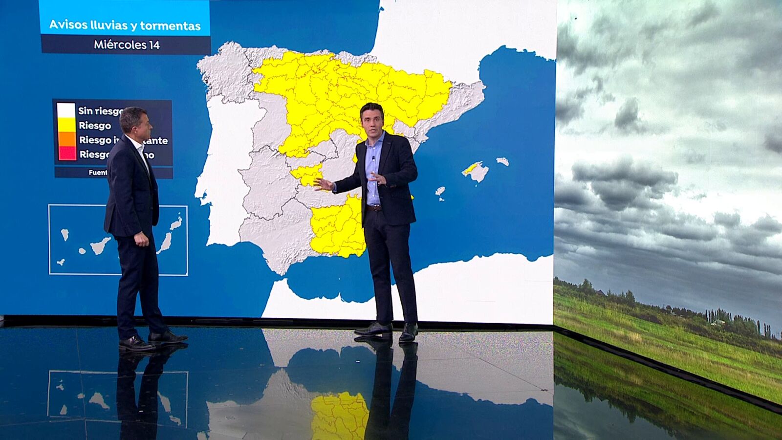 El avance de César Gonzalo de un miércoles tormentoso con 30 provincias en aviso por parte de AEMET