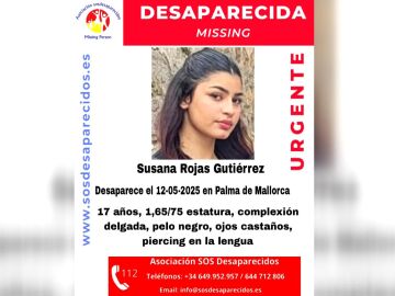 Buscan a Susana Rojas Guriérrez