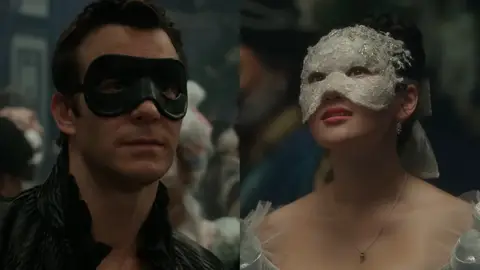 Benedict y Sophie en la temporada 4 de Los Bridgerton Benedict y Sophie en la temporada 4 de Los Bridgerton