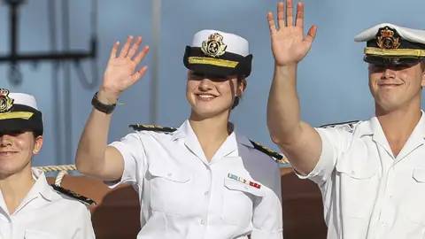 La princesa Leonor en Gran Canaria a bordo del buque escuela Juan Sebastián de Elcano La princesa Leonor en Gran Canaria a bordo del buque escuela Juan Sebastián de Elcano