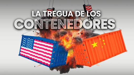 Imagen de dos contenedores de mercanc&iacute;as