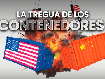 Imagen de dos contenedores de mercancías