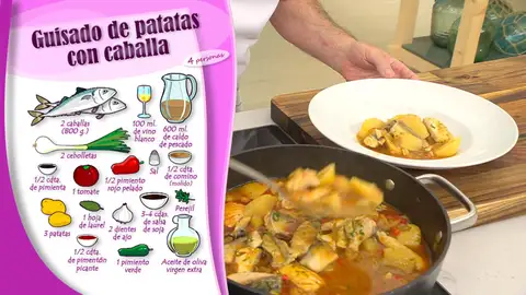 Ingredientes Guisado de patatas con caballa Ingredientes Guisado de patatas con caballa