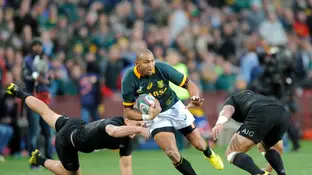Cornal Hendricks, en un partido ante Nueva Zelanda en julio de 2015 Cornal Hendricks, en un partido ante Nueva Zelanda en julio de 2015