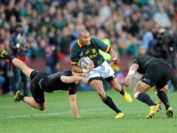 Cornal Hendricks, en un partido ante Nueva Zelanda en julio de 2015