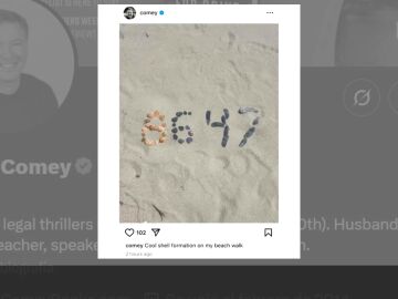 La imagen que publicó Comey
