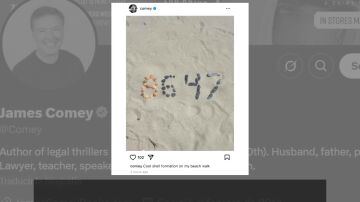 La imagen que publicó Comey