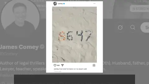 La imagen que publicó Comey La imagen que publicó Comey