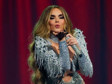 Melody durante un ensayo en Eurovisi&oacute;n