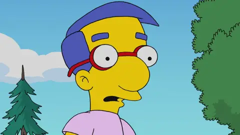 Milhouse en una escena de Los Simpson Milhouse en una escena de Los Simpson