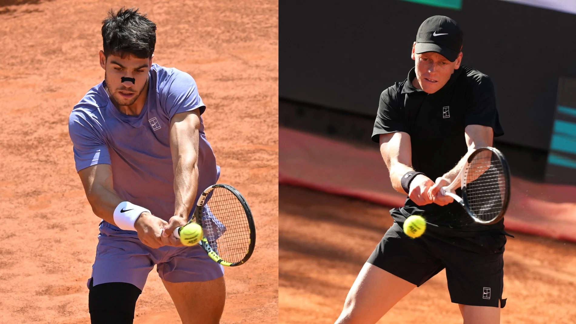 Carlos Alcaraz y Jannik Sinner, finalistas del Masters de Roma 2025 Carlos Alcaraz y Jannik Sinner, finalistas del Masters de Roma 2025