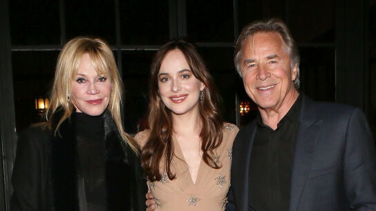 Melanie Griffith, Dakota Johnson y Don Johnson