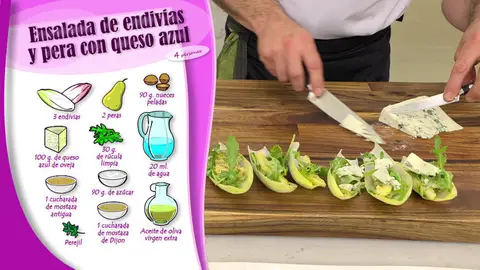 Ingredientes Ensalada de endivias y pera con queso azul Ingredientes Ensalada de endivias y pera con queso azul