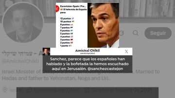 Tuit del ministro israelí