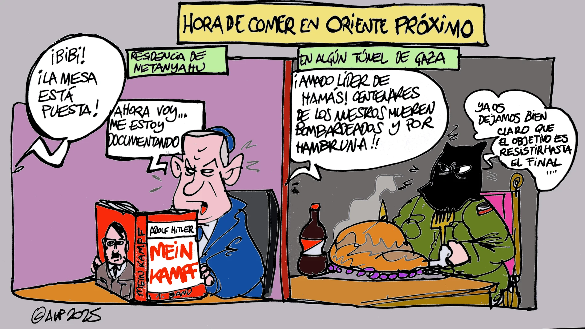 El conflicto de Gaza, en la viñeta gráfica de Alfredo Boto El conflicto de Gaza, en la viñeta gráfica de Alfredo Boto
