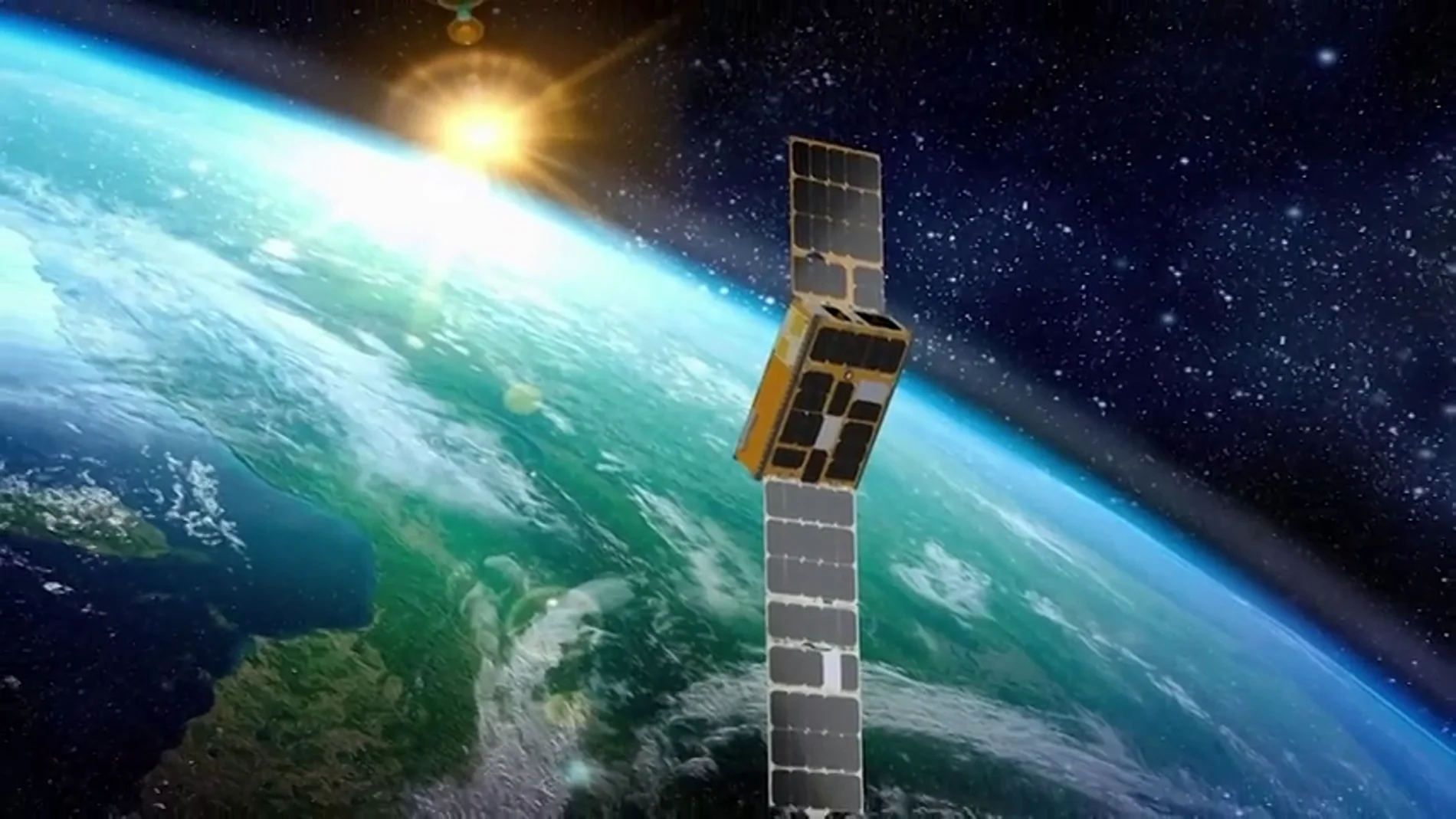 Vista de satélite a la Tierra Vista de satélite a la Tierra