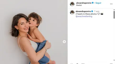 Alexandra Pereira y su hijo, Sasha Alexandra Pereira y su hijo, Sasha