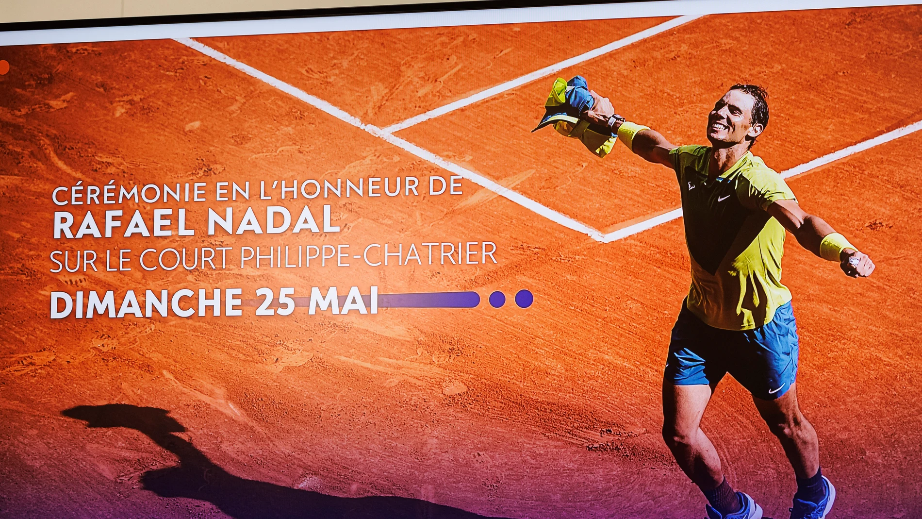 Los detalles del homenaje de Roland Garros a Rafa Nadal Los detalles del homenaje de Roland Garros a Rafa Nadal