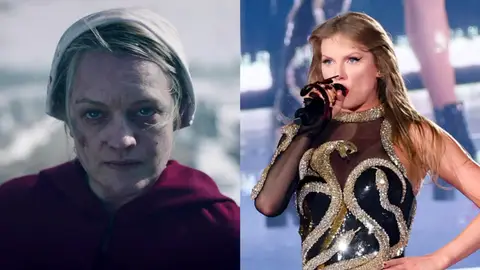 Elisabeth Moss en El cuento de la criada/Taylor Swift Elisabeth Moss en El cuento de la criada/Taylor Swift