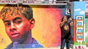 El mural de Lamine Yamal en Barcelona