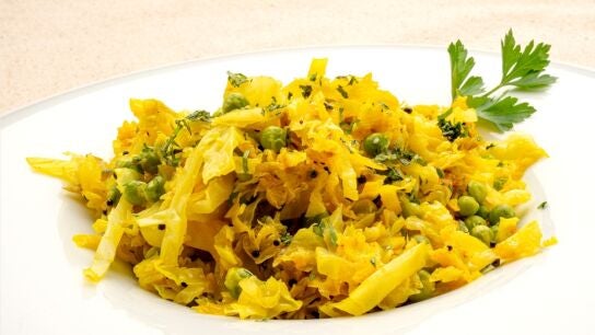 Berza con guisantes, una receta barata y saludable preparada por Argui&ntilde;ano con un gusto impresionante