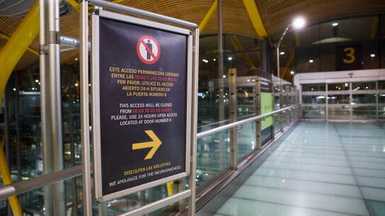 Uno de los accesos al aeropuerto Adolfo Su&aacute;rez Madrid-Barajas