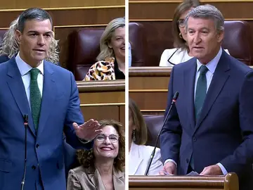 Sánchez y Feijóo en el Congreso Sánchez y Feijóo en el Congreso