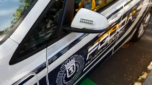 Vista de un coche de la Policía Nacional Vista de un coche de la Policía Nacional