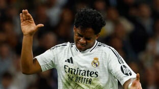 Endrick, en un partido con el Real Madrid
