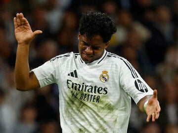 Endrick, en un partido con el Real Madrid