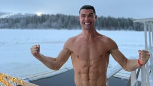 Cristiano Ronaldo en la nieve