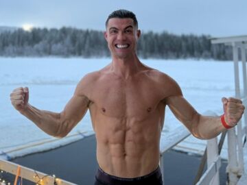 Cristiano Ronaldo en la nieve