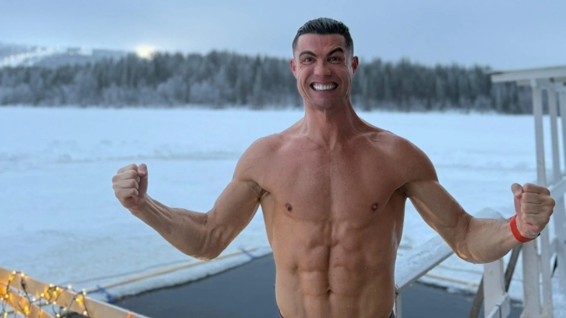 Cristiano Ronaldo en la nieve Cristiano Ronaldo en la nieve