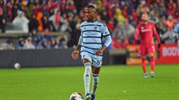 Gadi Kinda, en un partido con el Sporting Kansas City en octubre de 2023