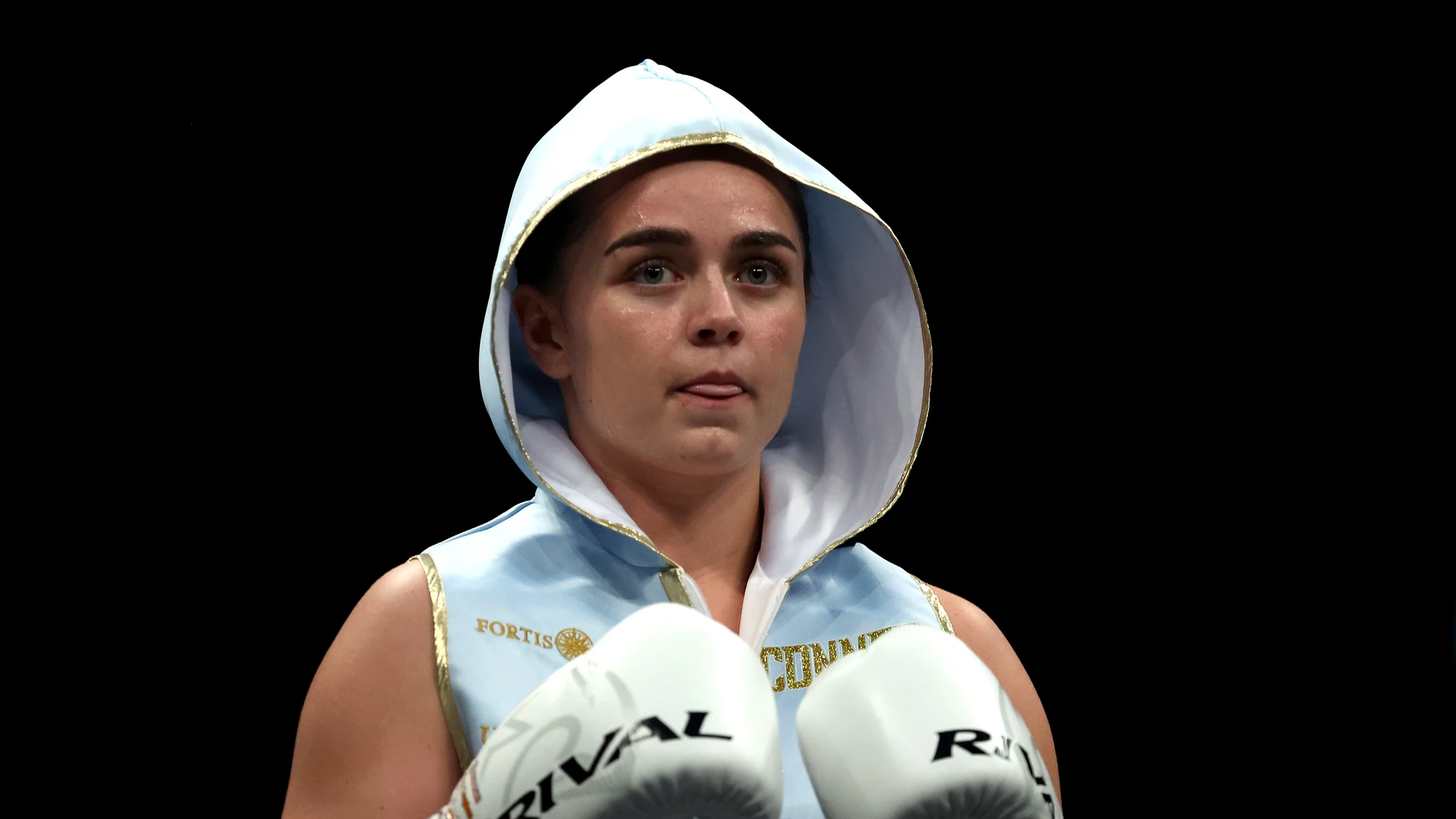 Georgia O'Connor, en un combate en 2022 en Londres Georgia O'Connor, en un combate en 2022 en Londres