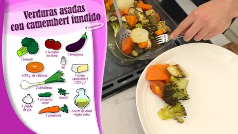 Ingredientes Verduras asadas con camembert fundido Ingredientes Verduras asadas con camembert fundido