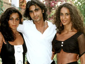 Lolita, Antonio y Rosario Flores, en 1990 Lolita, Antonio y Rosario Flores, en 1990