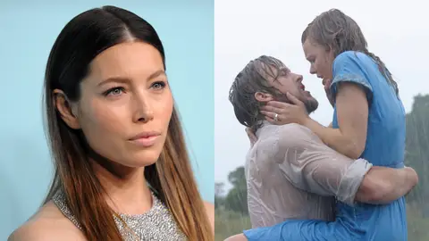 Jessica Biel y una escena de El Diario de Noa Jessica Biel y una escena de El Diario de Noa