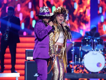 Funky power: Gisela y Agoney lo dan todo como Jamiroquai y Anastacia en ‘Bad girls’