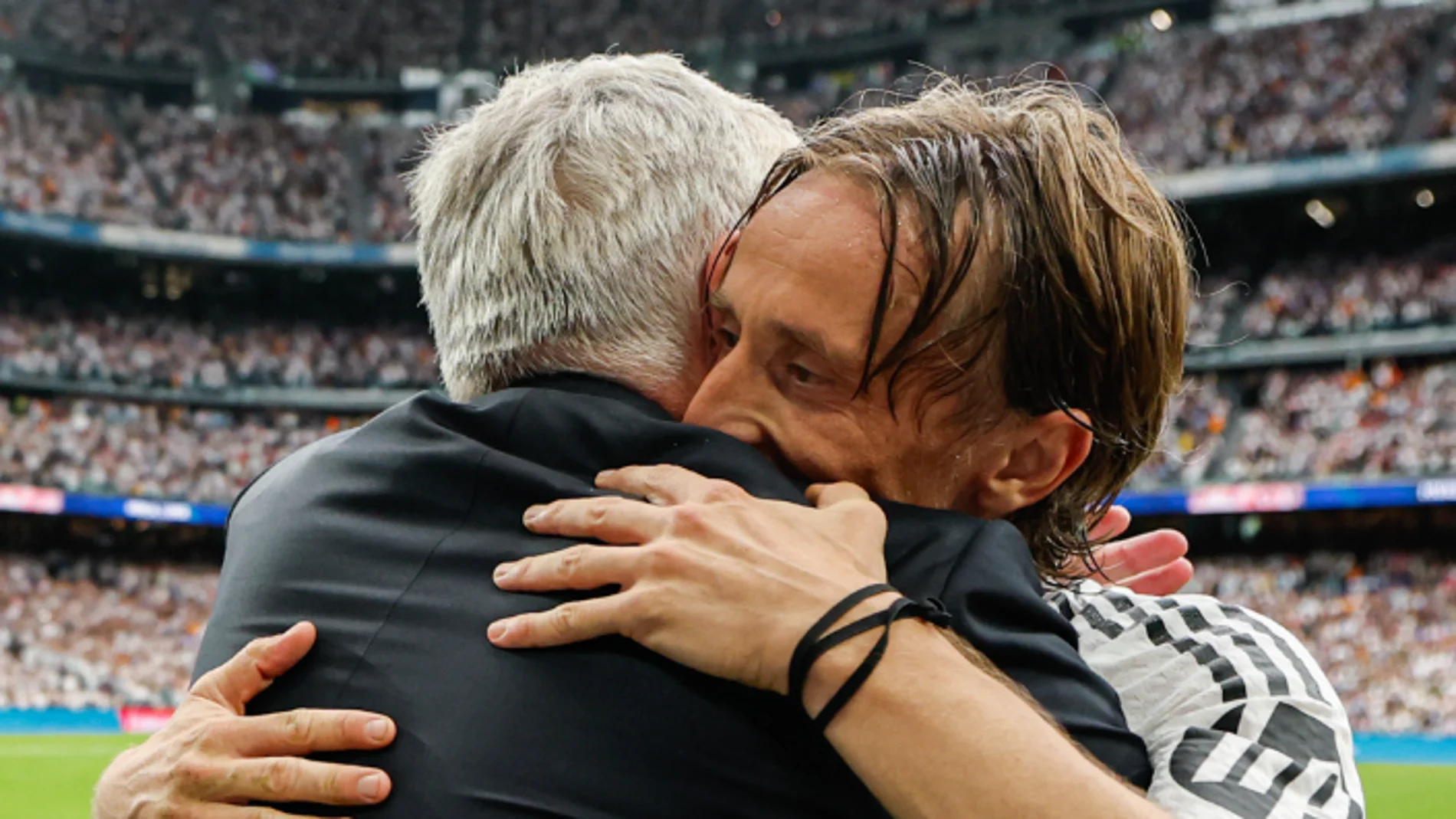 Modric y Ancelotti Modric y Ancelotti