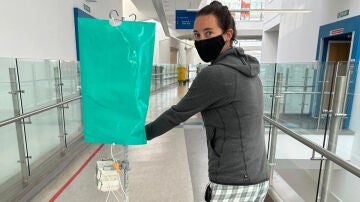 Imagen de Rebecca en el hospital