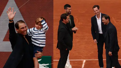 Imágenes del homenaje de Roland Garros a Rafa Nadal Imágenes del homenaje de Roland Garros a Rafa Nadal