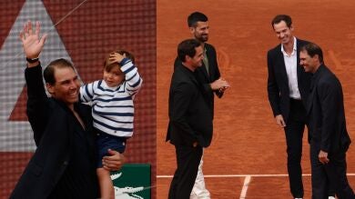 El entrañable momento entre el hijo de Rafa Nadal y el Big Three: 
